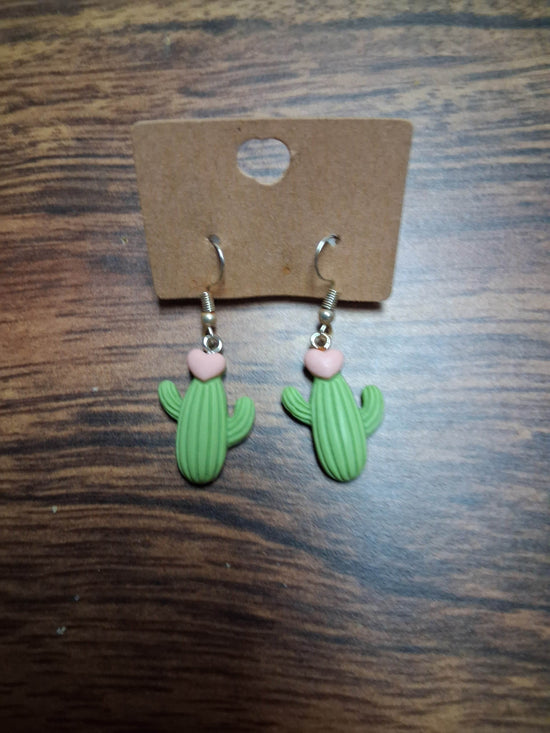 Cactus Earring - SnazzySlothJewelers 