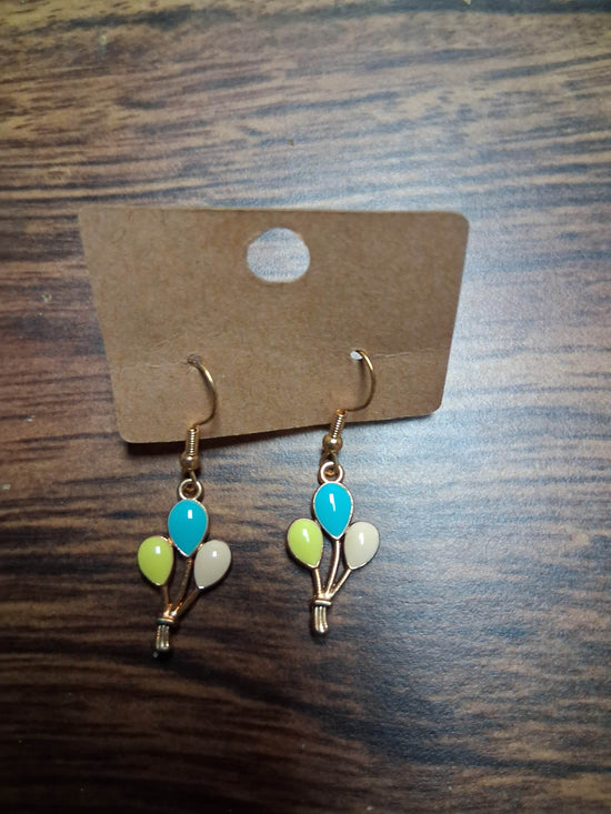 Colorful Balloons Earrings - SnazzySlothJewelers 